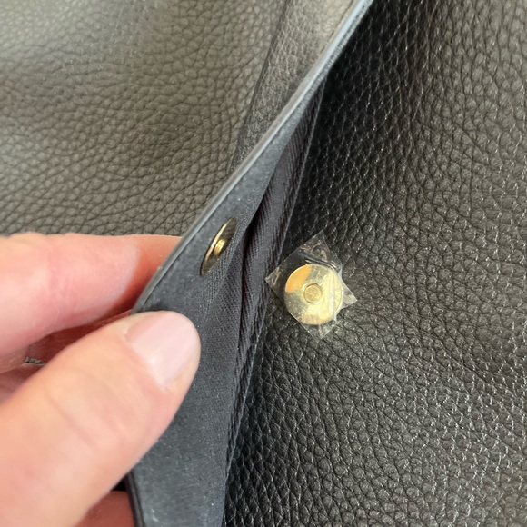 14th & Union Black Faux Leather Crossbody or Shoulder Bag - Picture 8 of 12